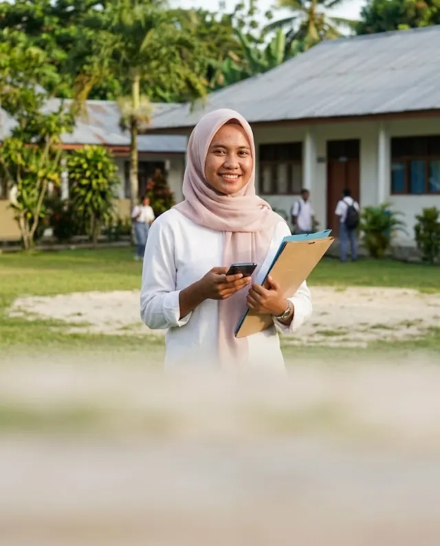Ilustrasi calon mahasiswa mendaftar