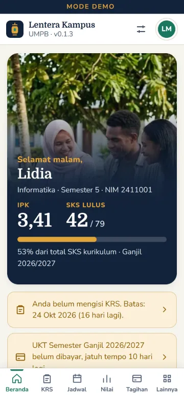 Beranda mahasiswa
