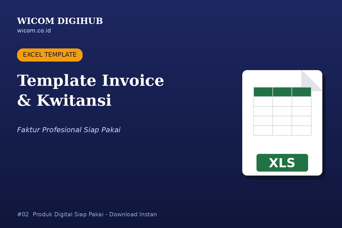 Template Invoice & Kwitansi Otomatis (Faktur Profesional)