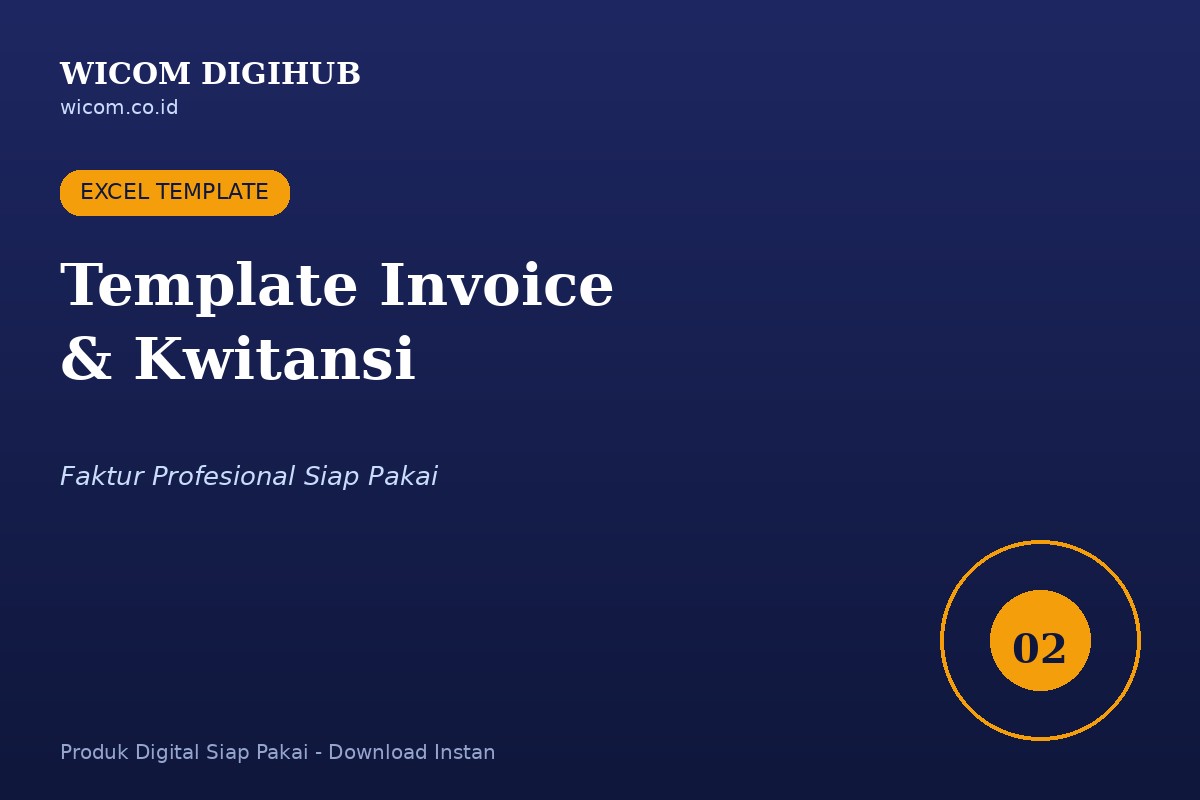 Template Invoice & Kwitansi Otomatis (Faktur Profesional)