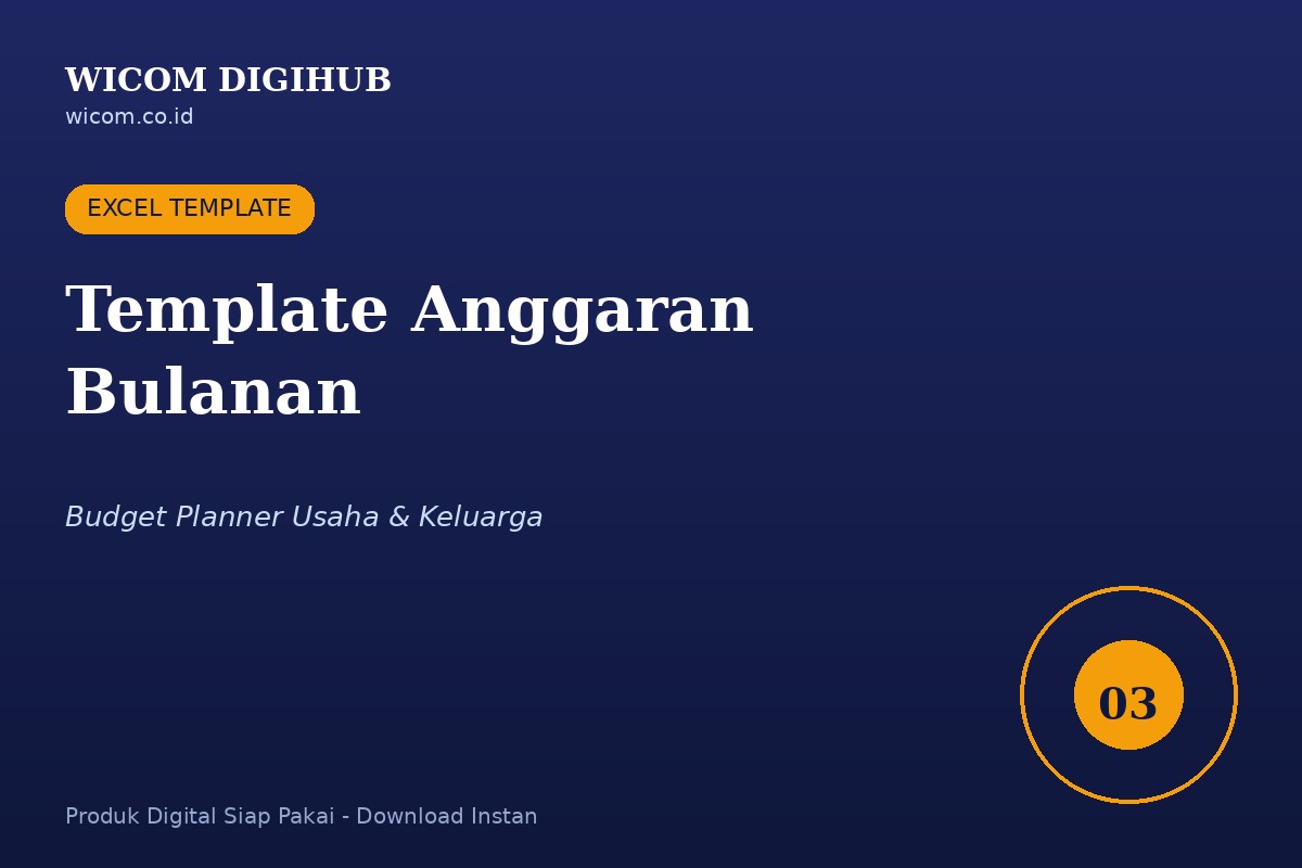 Template Anggaran Bulanan (Budget Planner Usaha & Keluarga)