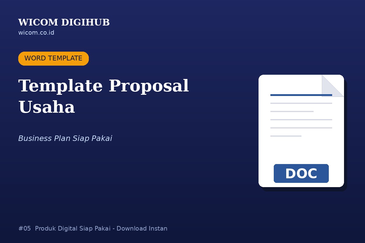 Template Proposal Usaha (Business Plan Siap Pakai)