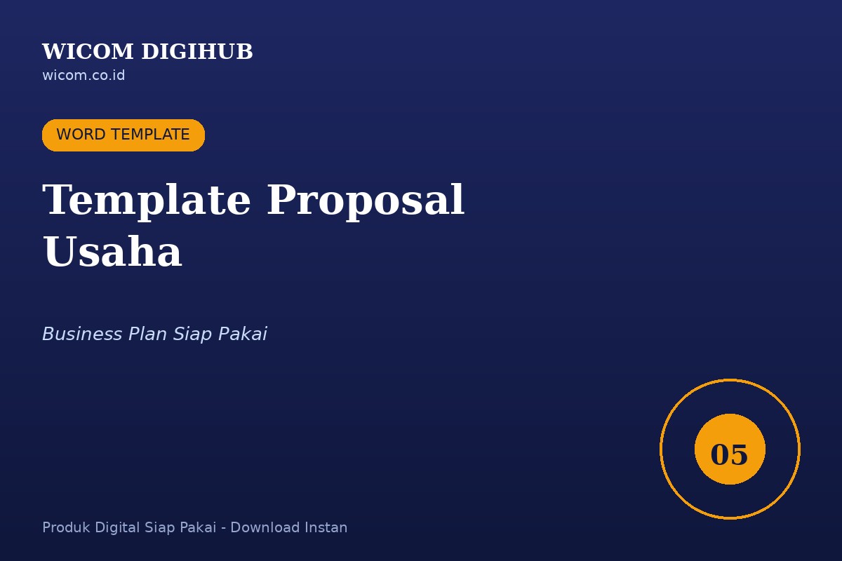 Template Proposal Usaha (Business Plan Siap Pakai)