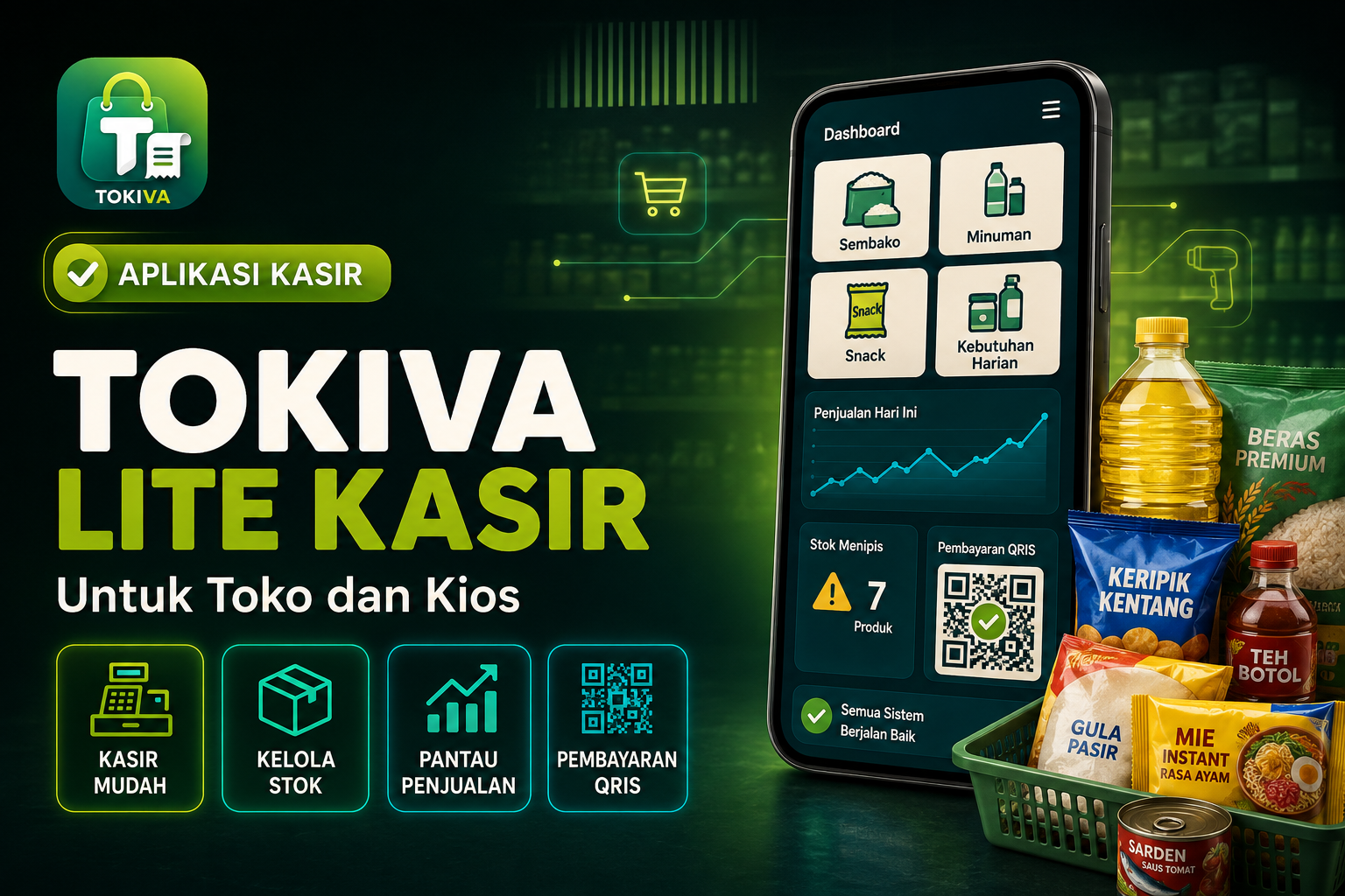 Tokiva LITE — Aplikasi Kasir Offline (Sekali Bayar)