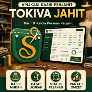 SakuJahit — Aplikasi Manajemen Usaha Jahit (Sekali Bayar)