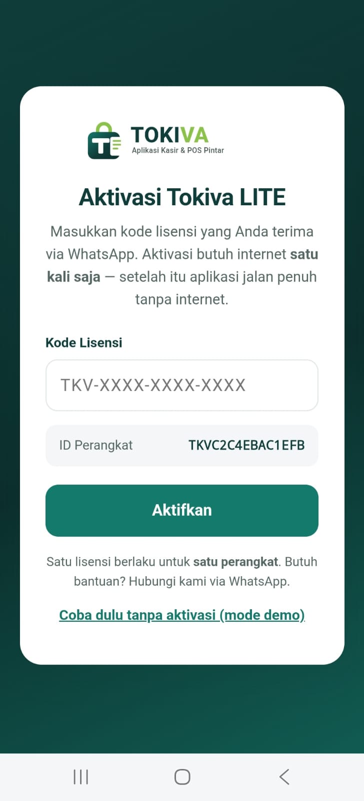Tokiva LITE — Aplikasi Kasir Offline (Sekali Bayar) - Image 7