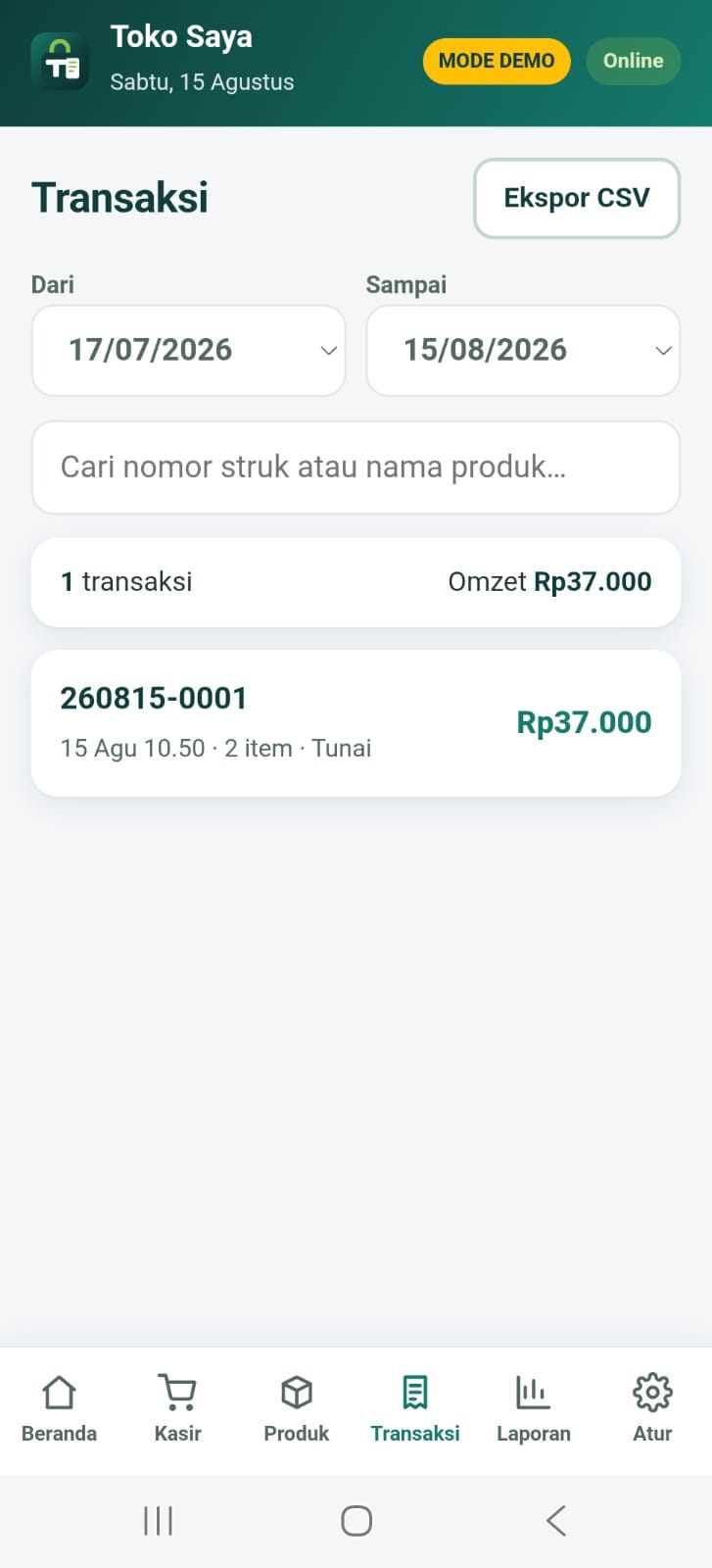 Tokiva LITE — Aplikasi Kasir Offline (Sekali Bayar) - Image 5