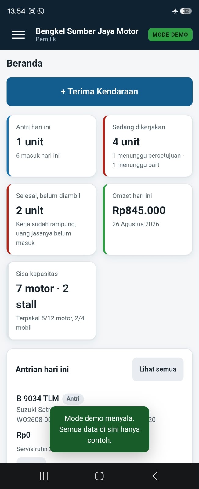 Tokiva Bengkel - Aplikasi Kasir & Servis Bengkel Motor Mobil - Image 5