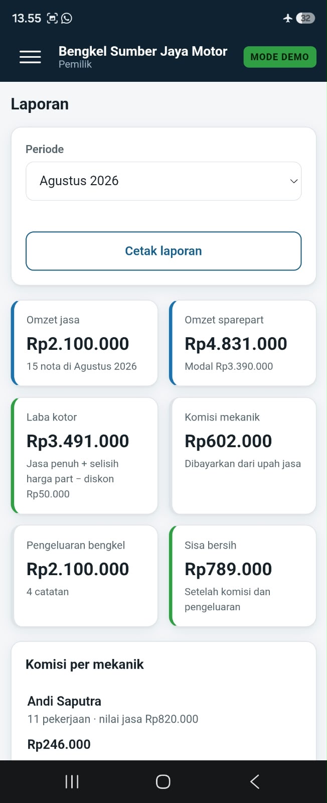 Tokiva Bengkel - Aplikasi Kasir & Servis Bengkel Motor Mobil - Image 9