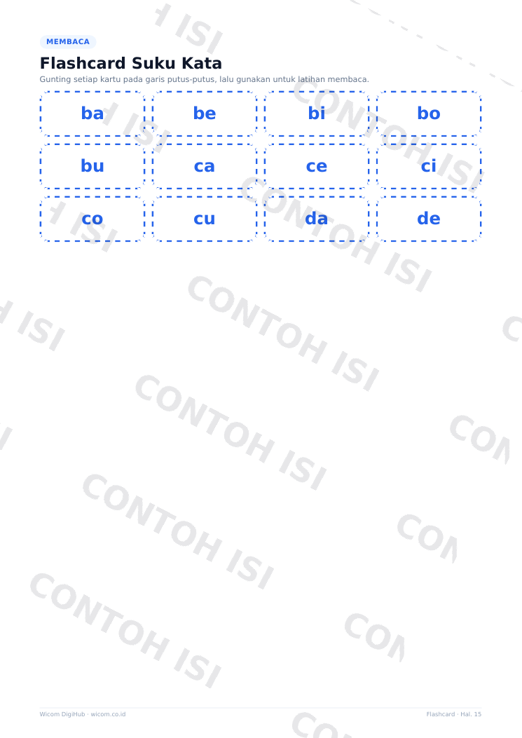 Paket Worksheet Belajar Anak PAUD & TK - 19 Halaman Aktivitas (PDF Digital) - Image 4