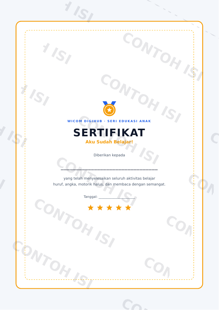 Paket Worksheet Belajar Anak PAUD & TK - 19 Halaman Aktivitas (PDF Digital) - Image 5