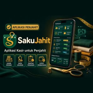 SakuJahit — Aplikasi Manajemen Usaha Jahit (Sekali Bayar)