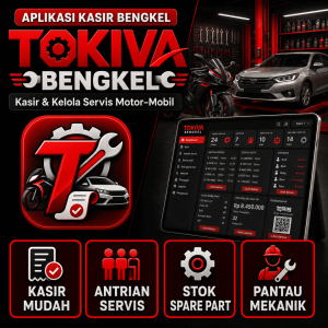 Tokiva Bengkel - Aplikasi Kasir & Servis Bengkel Motor Mobil