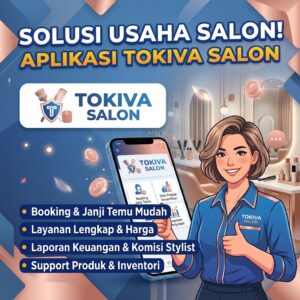 Tokiva Salon — Aplikasi Kasir & Komisi Kapster (Sekali Bayar)