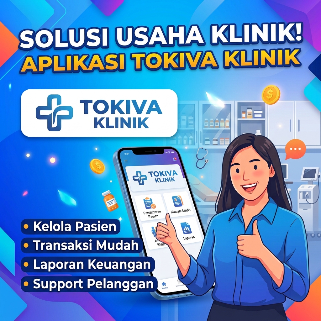 Tokiva Klinik — Aplikasi Kasir & Antrian Klinik Offline (Lisensi Selamanya)