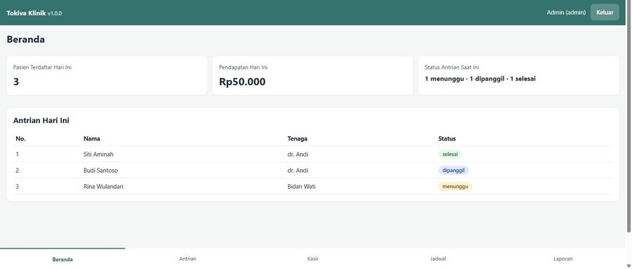 Tokiva Klinik — Aplikasi Kasir & Antrian Klinik Offline (Lisensi Selamanya) - Image 2
